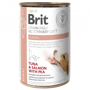 BRIT VETERINARY DIET DOG RENAL konservi suņiem 400g